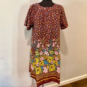 Flower Power Vintage House Dress size Medium